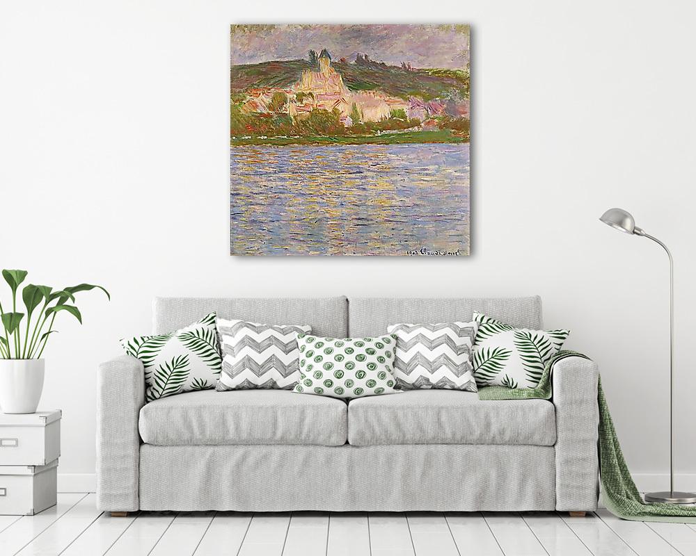 Vétheuil látképe (1902) (többrészes kép) - vászonkép, falikép otthonra és irodába