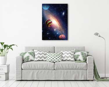 Fantázia galaxis (vászonkép) - vászonkép, falikép otthonra és irodába