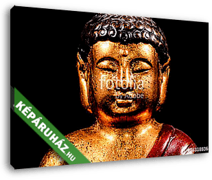 Oriental Buddist Statue Isolated - vászonkép 3D látványterv