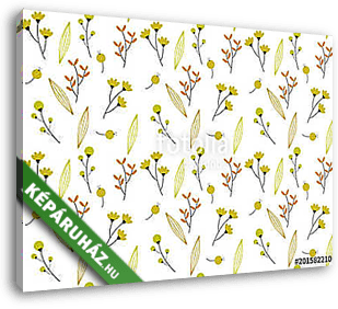 flower pattern background - vászonkép 3D látványterv