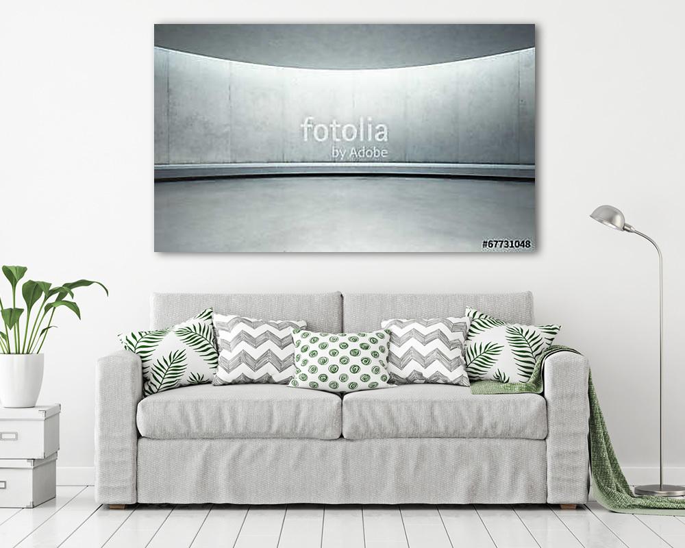 empty concrete open space interior with sunlight (vászonkép) - vászonkép, falikép otthonra és irodába