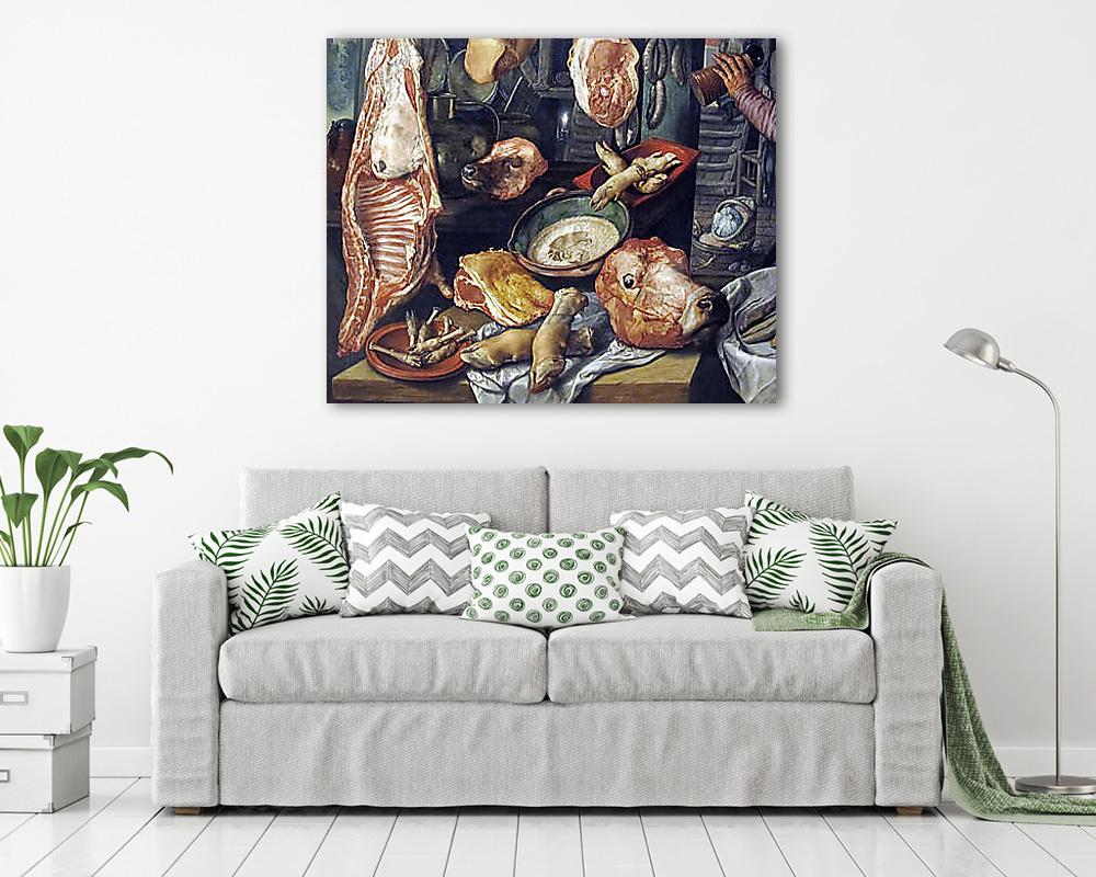 Hentes üzlet - vászonkép, falikép vásárlás Hentes üzlet (vászonkép) - vászonkép, falikép otthonra és irodába