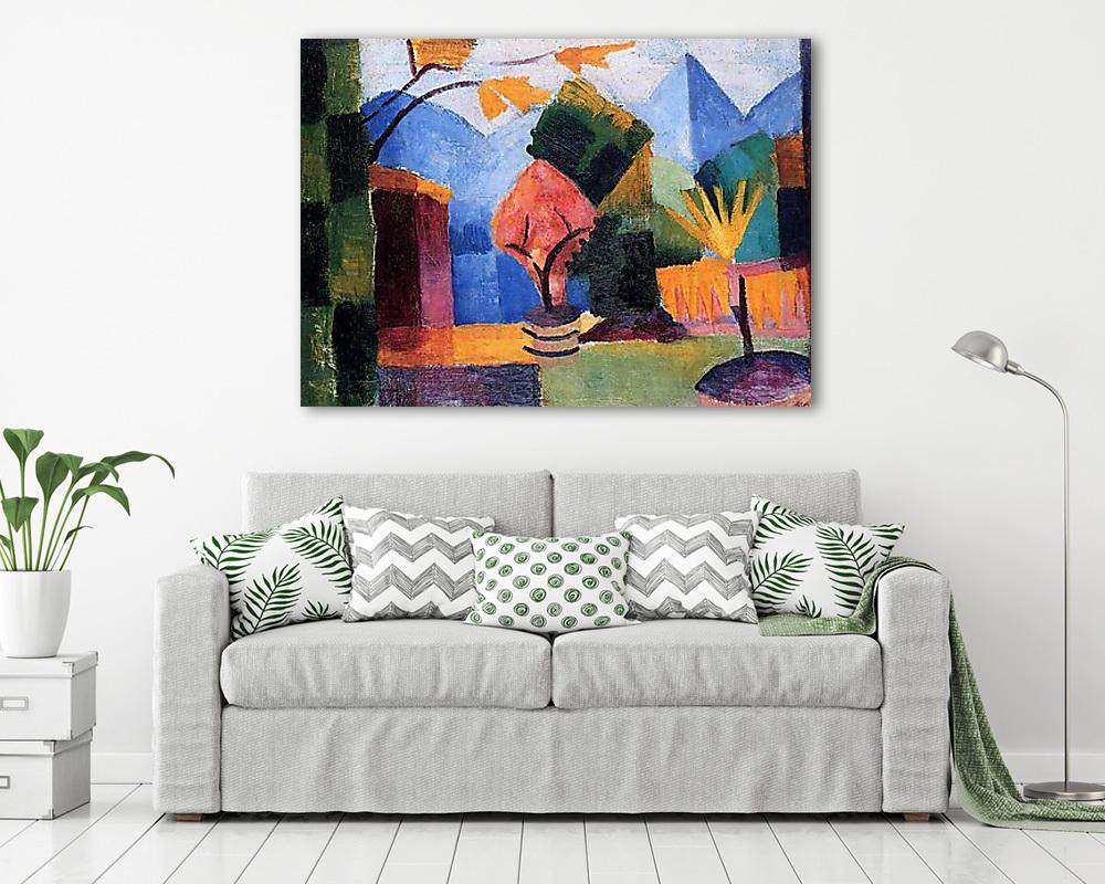 Kert a Thun-tó partján (vászonkép) - vászonkép, falikép otthonra és irodába