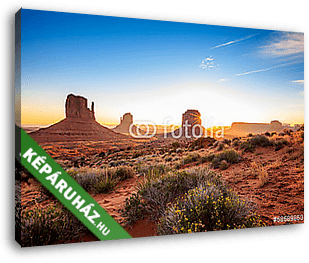 Monument Valley sunrise, AZ, USA - vászonkép 3D látványterv