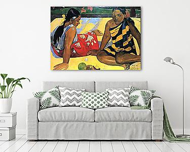 Két tahiti nő (vászonkép) - vászonkép, falikép otthonra és irodába