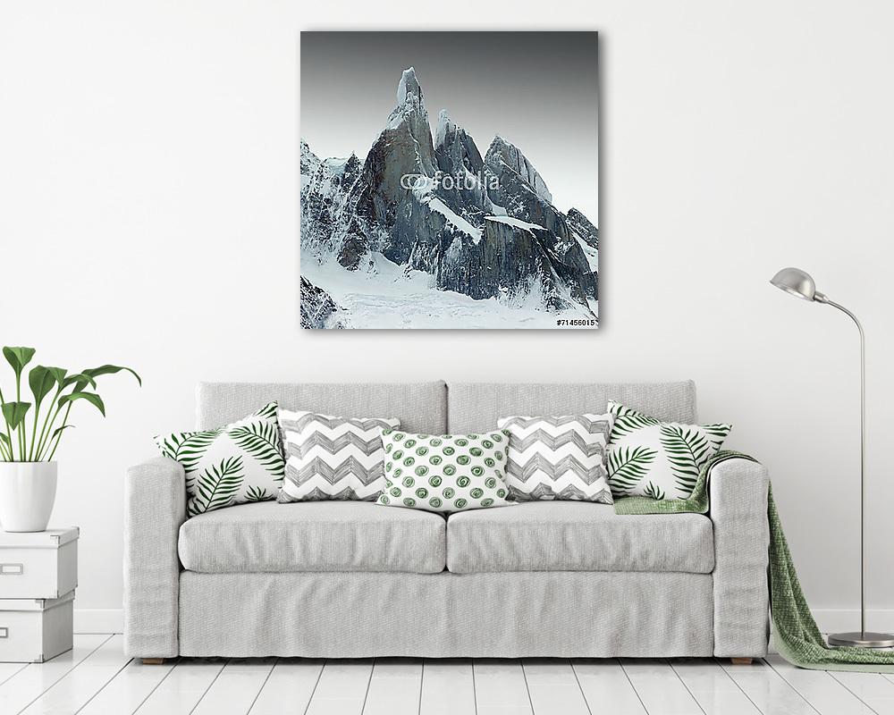 hegyi csúcs (vászonkép) - vászonkép, falikép otthonra és irodába