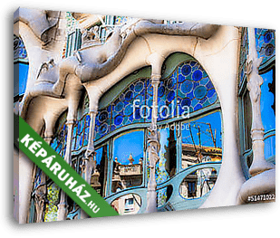 Casa Battlo designed by Antoni Gaudi,Barcelona, Spain - vászonkép 3D látványterv