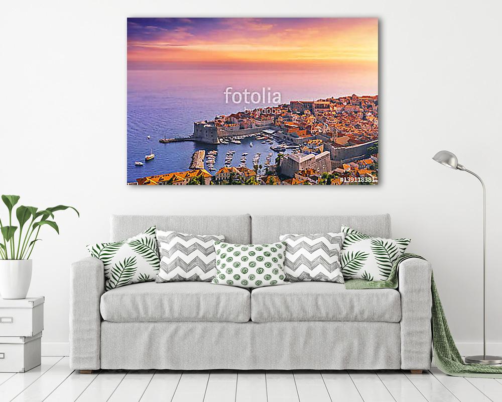 Sunset in Dubrovnik - vászonkép, falikép vásárlás Sunset in Dubrovnik (vászonkép) - vászonkép, falikép otthonra és irodába