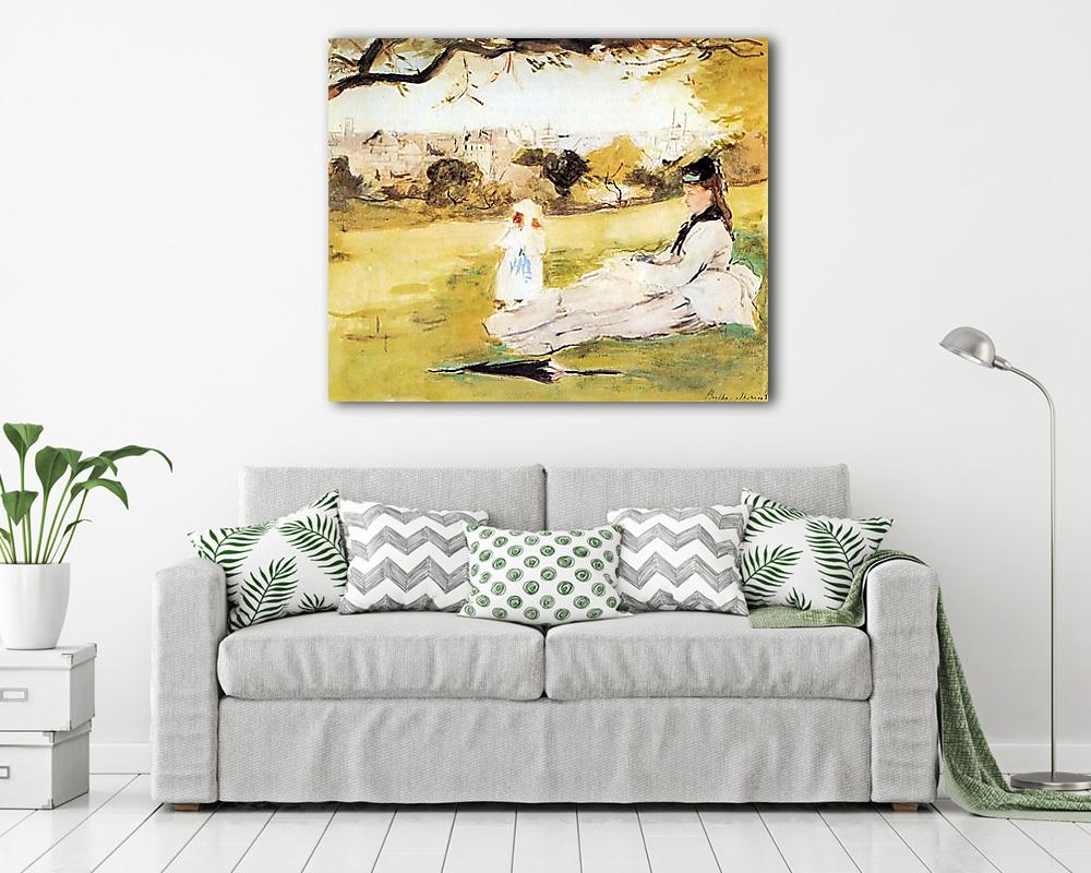 Anya és gyermeke a mezőn - vászonkép, falikép vásárlás Anya és gyermeke a mezőn (vászonkép) - vászonkép, falikép otthonra és irodába