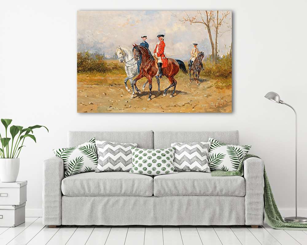 Sétalovaglás (poszter) - vászonkép, falikép otthonra és irodába