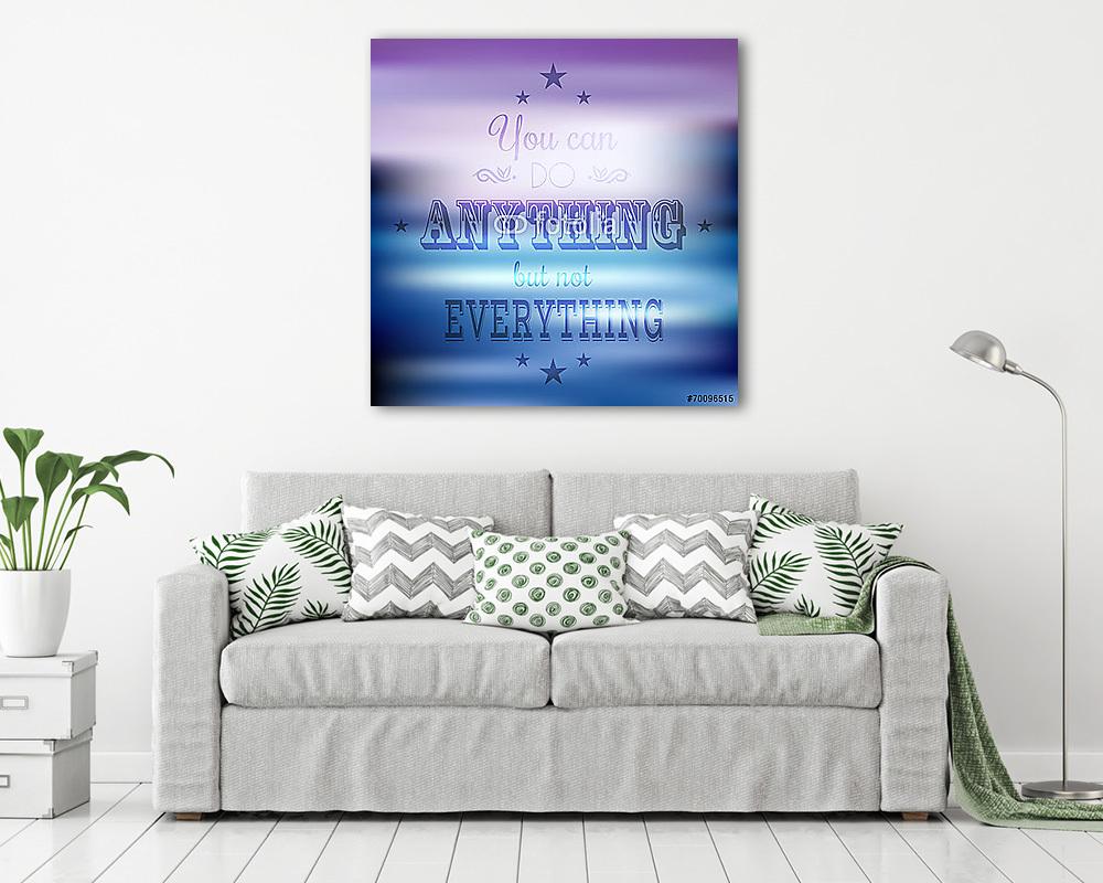 Inspiráló idézet háttér (keretezett kép) - vászonkép, falikép otthonra és irodába