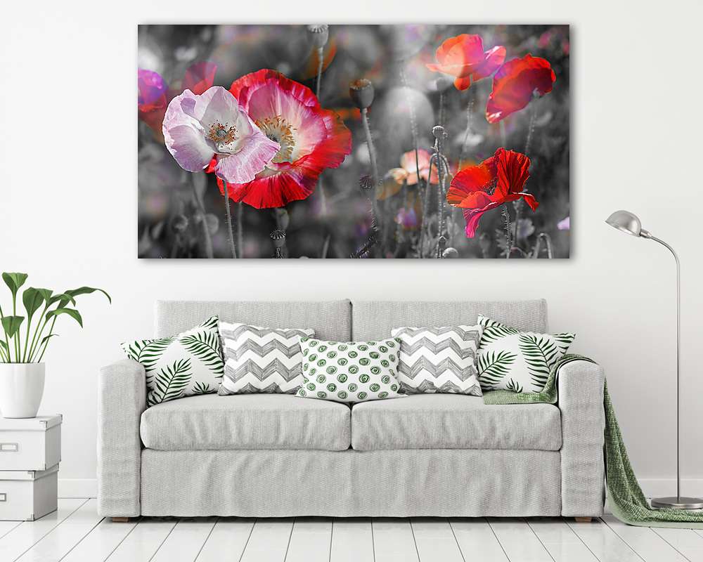 Nyári rét pipacsokkal - vászonkép, falikép vásárlás Nyári rét pipacsokkal (vászonkép) - vászonkép, falikép otthonra és irodába