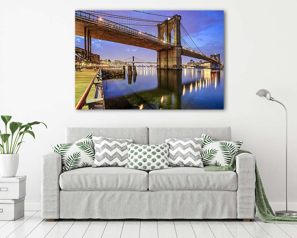 Brooklyn Bridge New Yorkban (vászonkép)