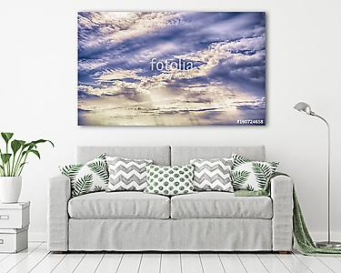 Ég felhők művészet napkelte háttér (vászonkép) - vászonkép, falikép otthonra és irodába