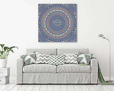 Blue Mandala (vászonkép) - vászonkép, falikép otthonra és irodába