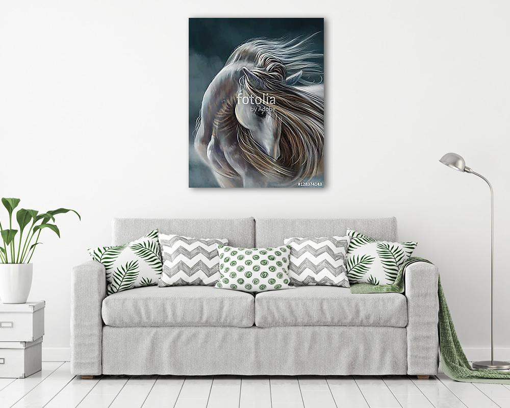 Ló portré - vászonkép, falikép vásárlás Ló portré (vászonkép) - vászonkép, falikép otthonra és irodába