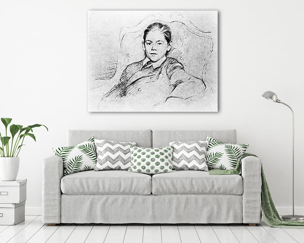 Herbert Jacoby portréja - vászonkép, falikép vásárlás Herbert Jacoby portréja (keretezett kép) - vászonkép, falikép otthonra és irodába