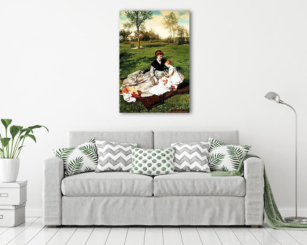 Anya és gyermekei (vászonkép) - vászonkép, falikép otthonra és irodába