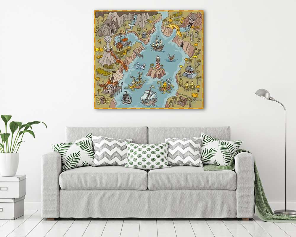 Kalózok öble (vászonkép) - vászonkép, falikép otthonra és irodába