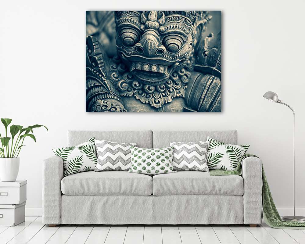 Tradicionális Balinéz szobor (vászonkép) - vászonkép, falikép otthonra és irodába