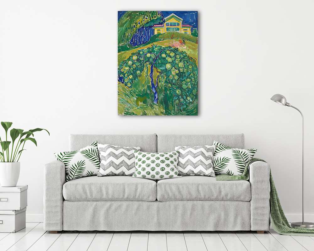 Almafa a kertben (vászonkép) - vászonkép, falikép otthonra és irodába