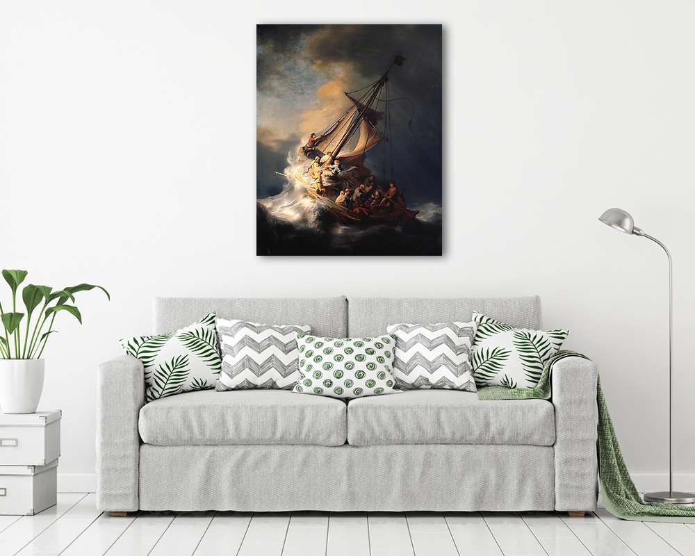 Vihar a galileai tengeren (1633) (fotótapéta) - vászonkép, falikép otthonra és irodába