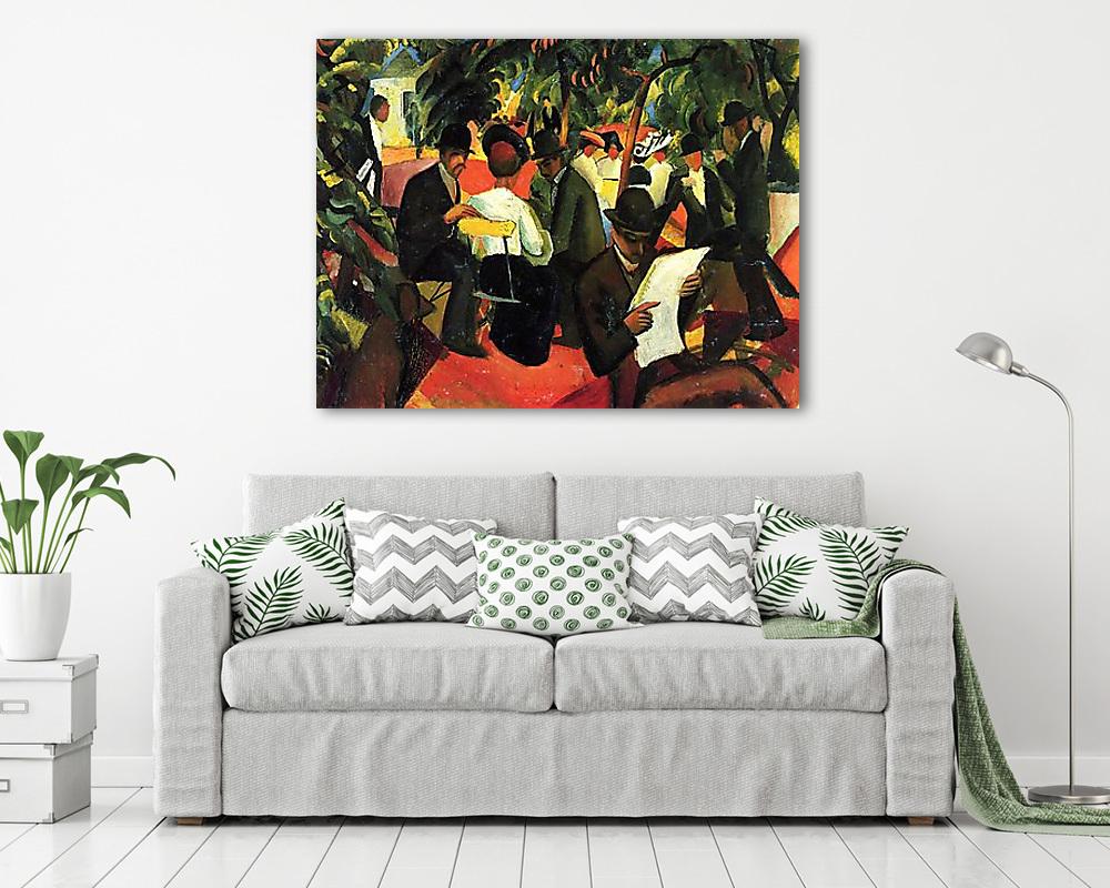 Étterem a parkban (fotótapéta) - vászonkép, falikép otthonra és irodába