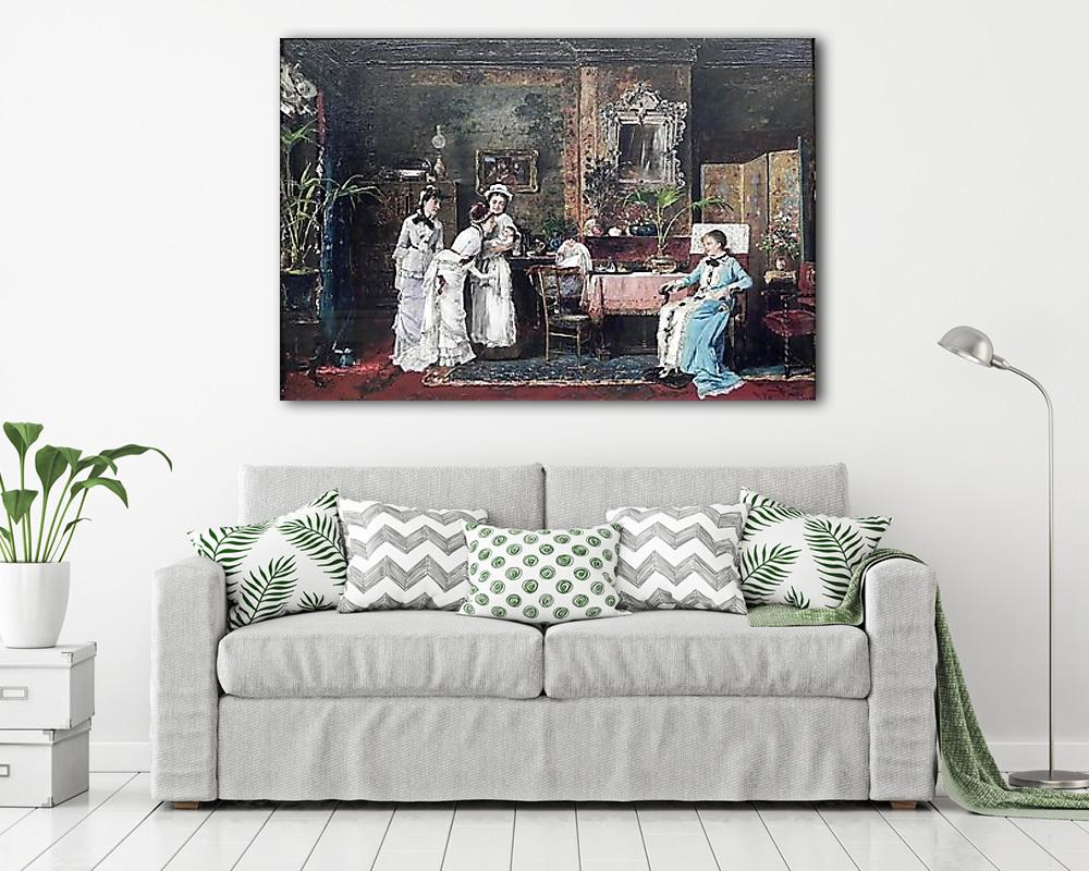 A baba látogatói - vászonkép, falikép vásárlás A baba látogatói (vászonkép) - vászonkép, falikép otthonra és irodába