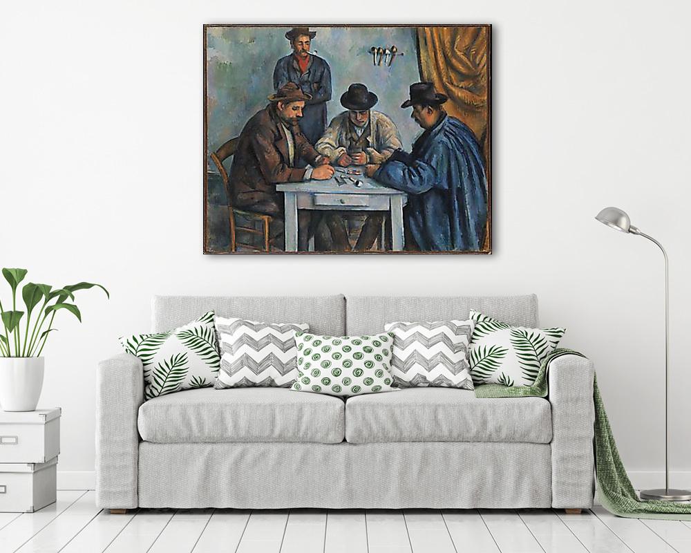Kártyázók (4 férfi) (vászonkép) - vászonkép, falikép otthonra és irodába