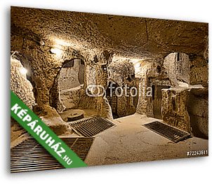 barlang város Cappadocia Törökországban - vászonkép 3D látványterv