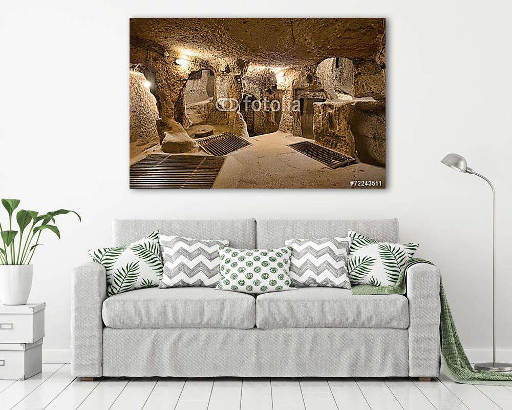 barlang város Cappadocia Törökországban (vászonkép) - vászonkép, falikép otthonra és irodába