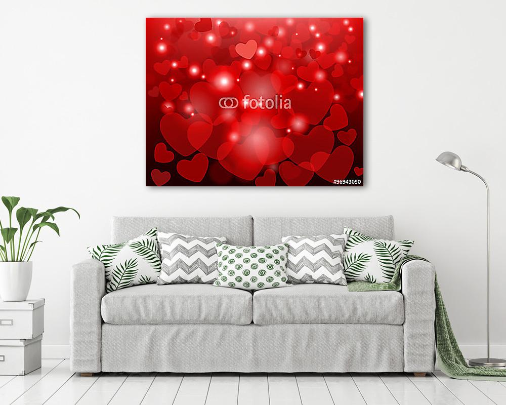 Szívecskék 79 (vászonkép) - vászonkép, falikép otthonra és irodába