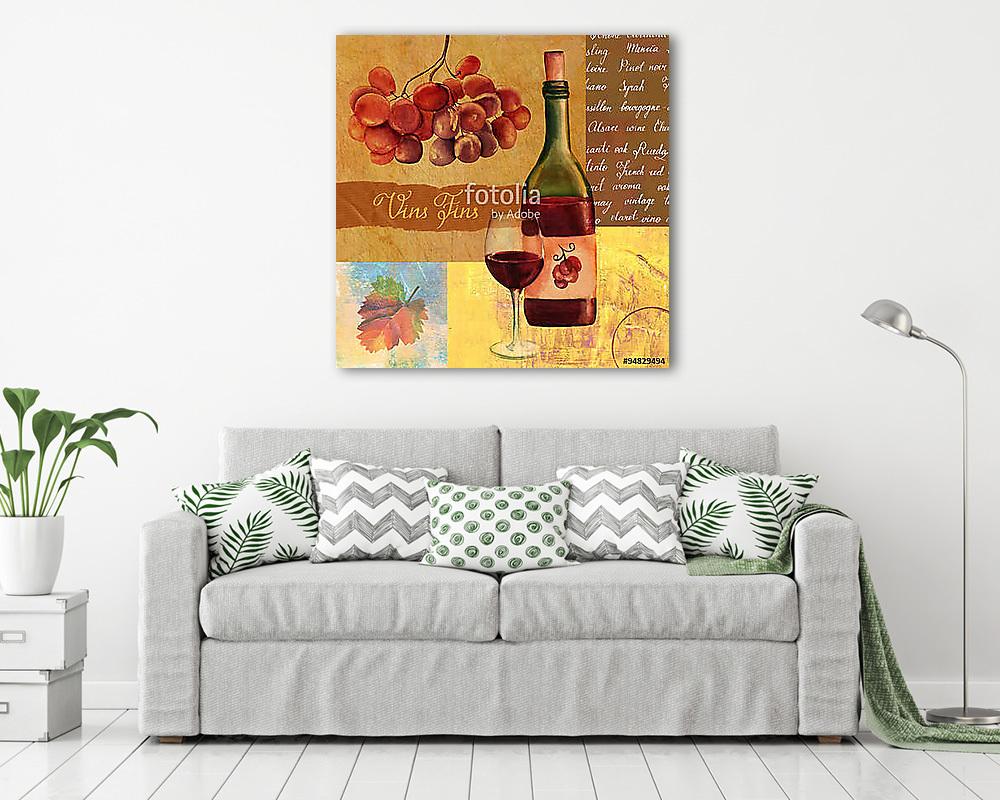 Boros készlet vintage, régies stílusban (festmény) (vászonkép) - vászonkép, falikép otthonra és irodába