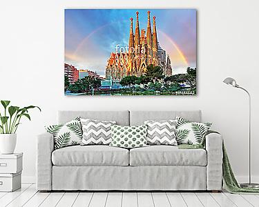 Sagrada Familia in Barcelona, Spain, (vászonkép) - vászonkép, falikép otthonra és irodába