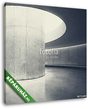 empty concrete open space interior with sunlight - vászonkép 3D látványterv