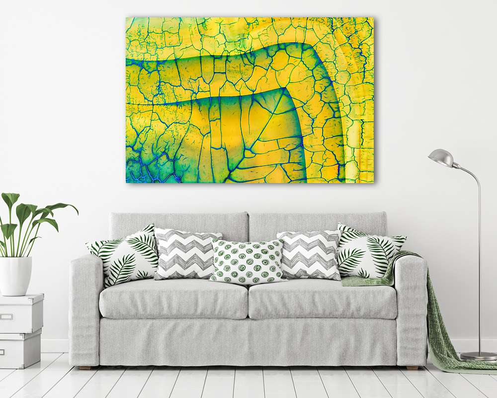 Amazing detailed and translucent cross section structure of yellow agate. Seamless crystal agate surface macro closeup. Marbled  (keretezett kép) - vászonkép, falikép otthonra és irodába