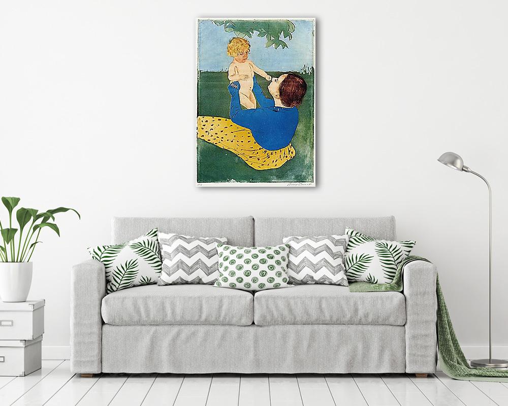 A fa alatt (keretezett kép) - vászonkép, falikép otthonra és irodába