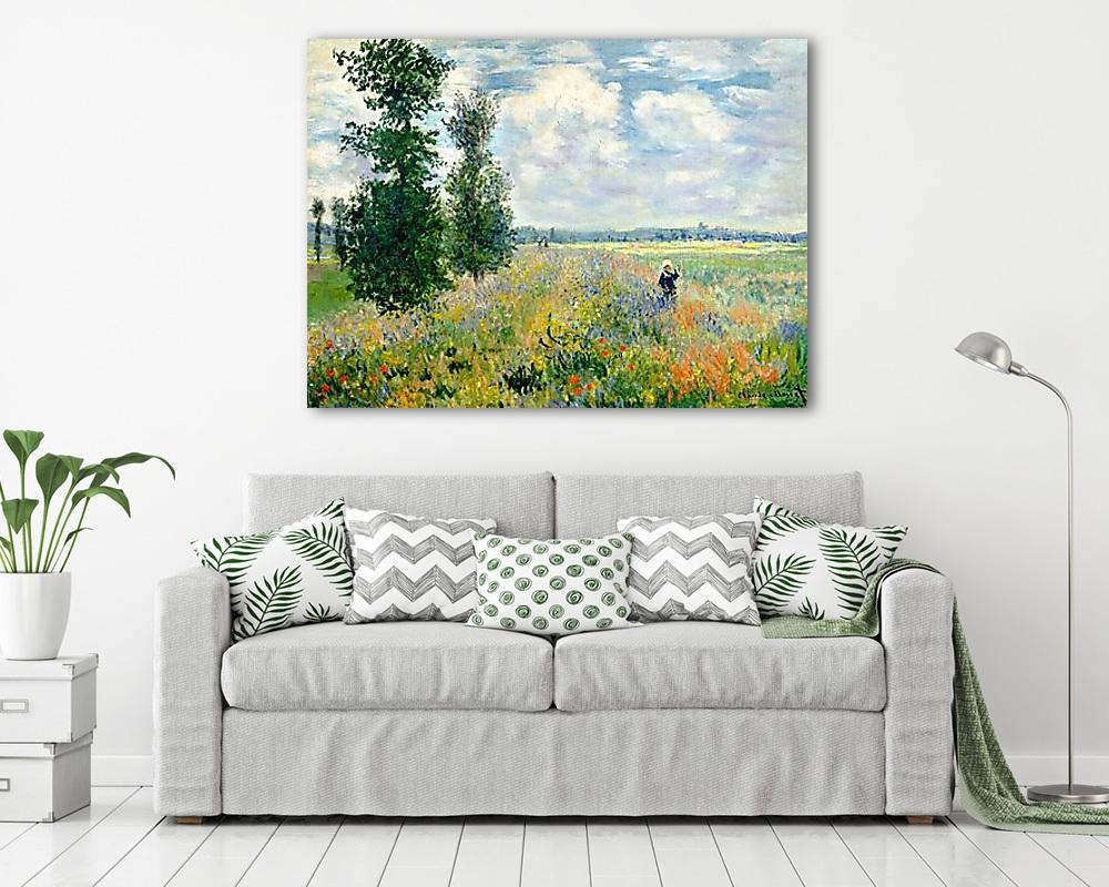 Pipacsmező Argenteuil-nél - vászonkép, falikép vásárlás Pipacsmező Argenteuil-nél (keretezett kép) - vászonkép, falikép otthonra és irodába