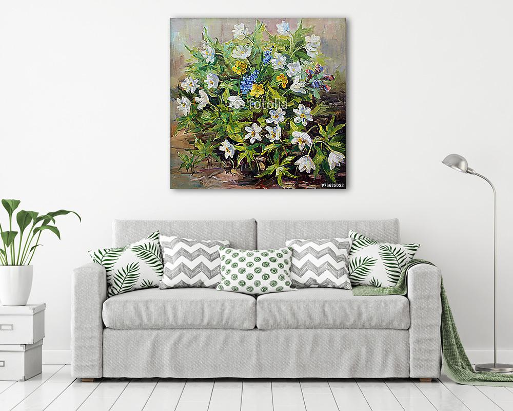 tavaszi virágok (többrészes kép) - vászonkép, falikép otthonra és irodába