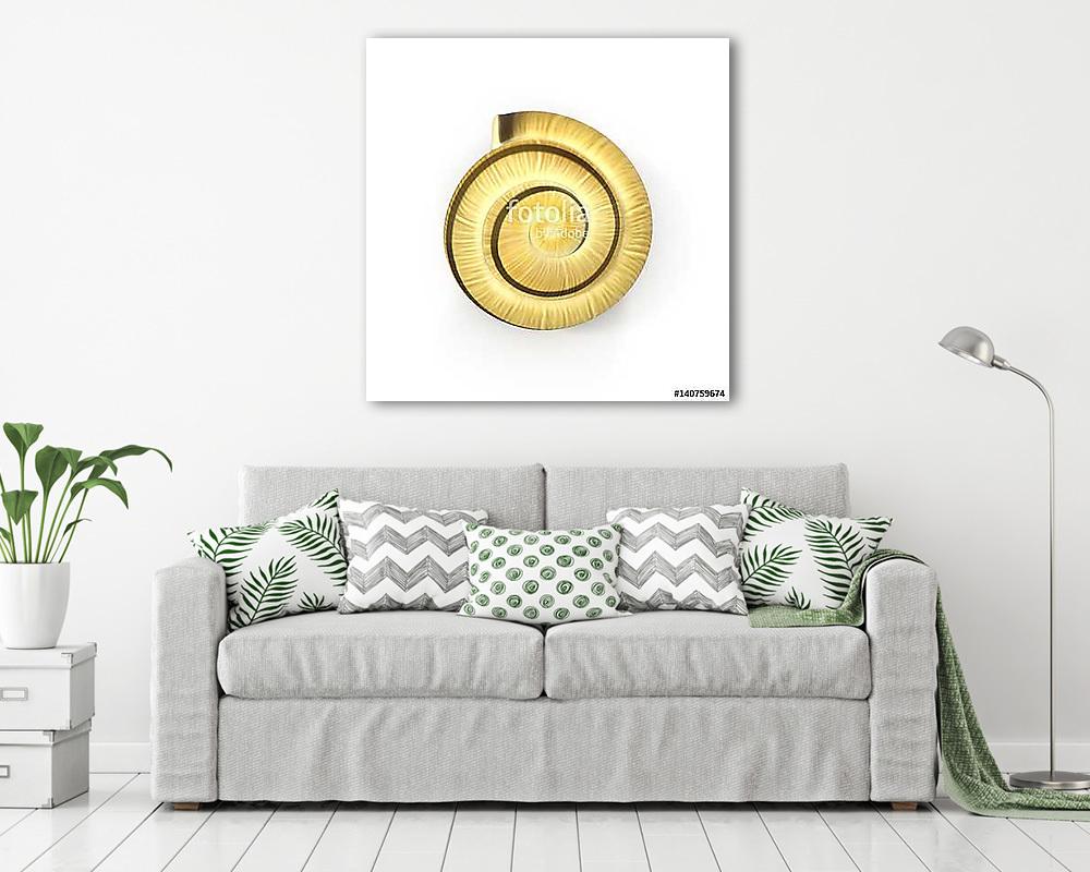Snail Shell on white. 3D illustration (vászonkép) - vászonkép, falikép otthonra és irodába