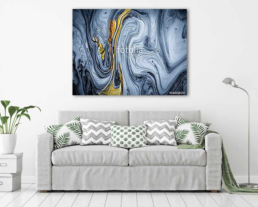 Creative abstract hand painted background, wallpaper, texture, close-up fragment of acrylic painting on canvas with brush stroke (többrészes kép) - vászonkép, falikép otthonra és irodába