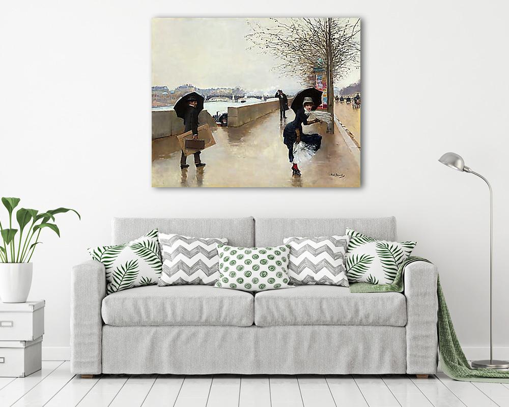 A szél (keretezett kép) - vászonkép, falikép otthonra és irodába