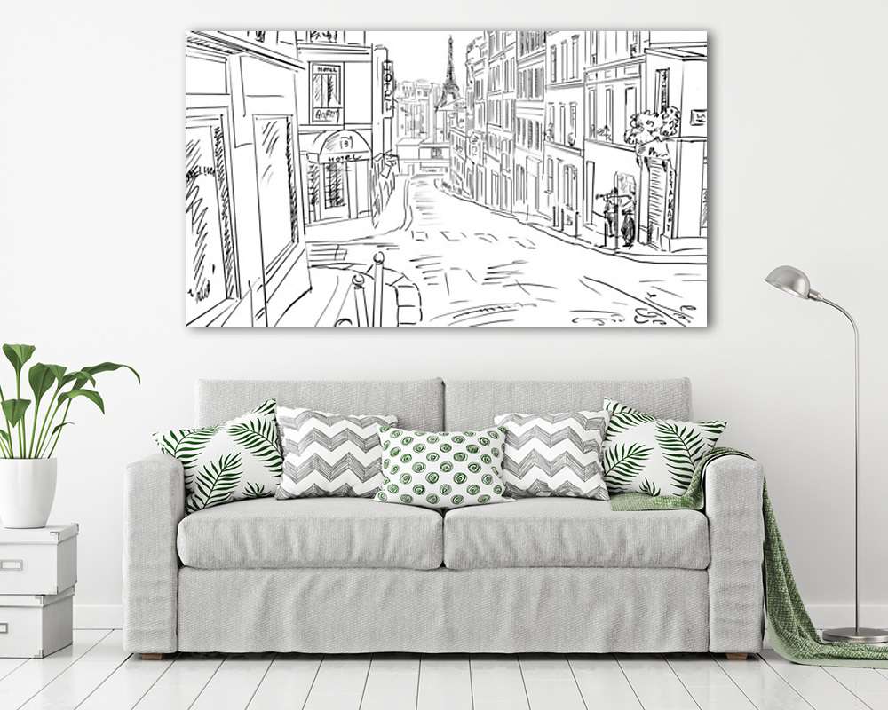 Párizsi utcák 3. (fotótapéta) - vászonkép, falikép otthonra és irodába