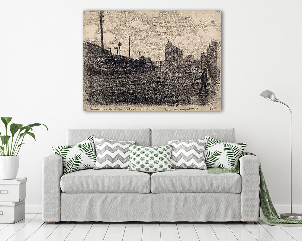 Rue Vercingétorix (1885) (többrészes kép) - vászonkép, falikép otthonra és irodába