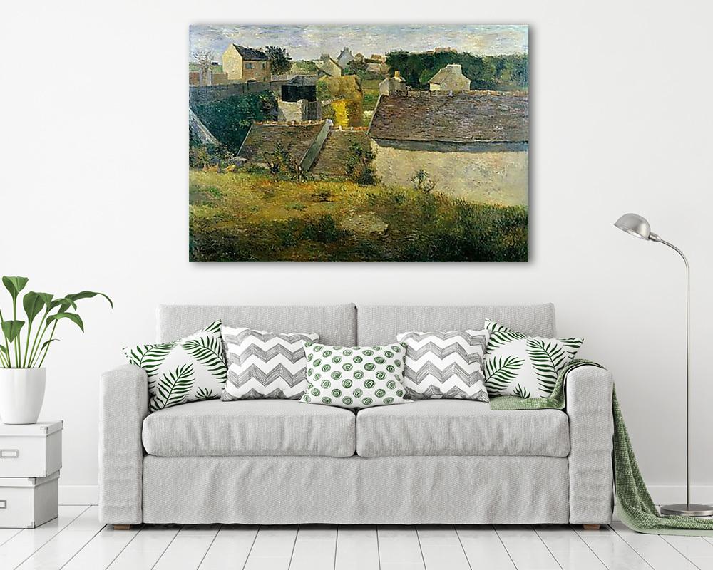 Vaugirard házai (1880) (keretezett kép) - vászonkép, falikép otthonra és irodába