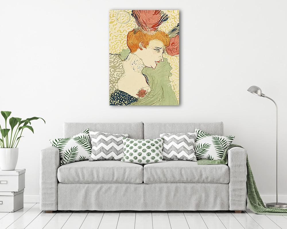 Marcelle Lender portréja (vászonkép) - vászonkép, falikép otthonra és irodába