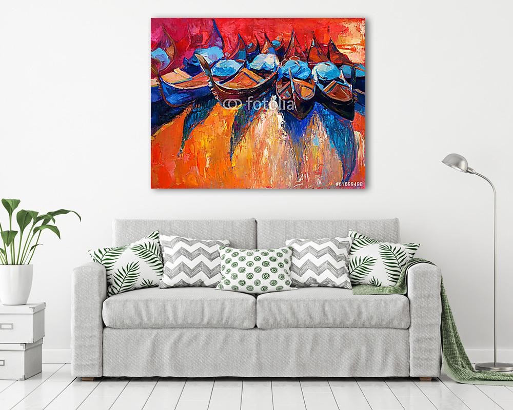 Gondolák  - vászonkép, falikép vásárlás Gondolák  (vászonkép) - vászonkép, falikép otthonra és irodába