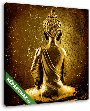 arany Buddha - vászonkép 3D látványterv