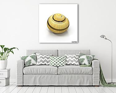 Snail Shell on white. 3D illustration (vászonkép) - vászonkép, falikép otthonra és irodába