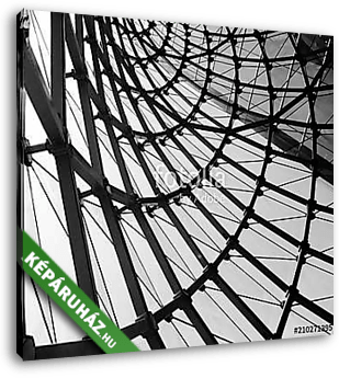abstract architectural black and white background - vászonkép 3D látványterv